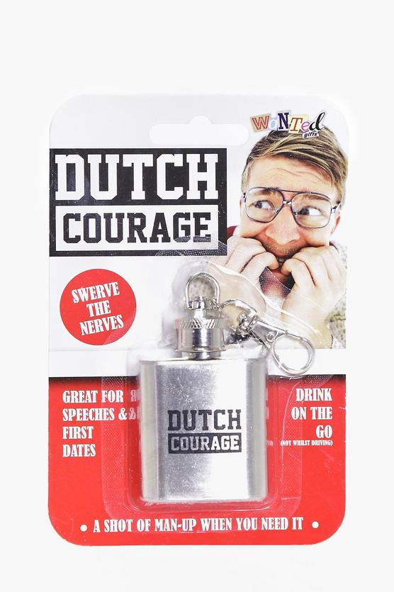 Dutch Courage Hip Flask Keyring